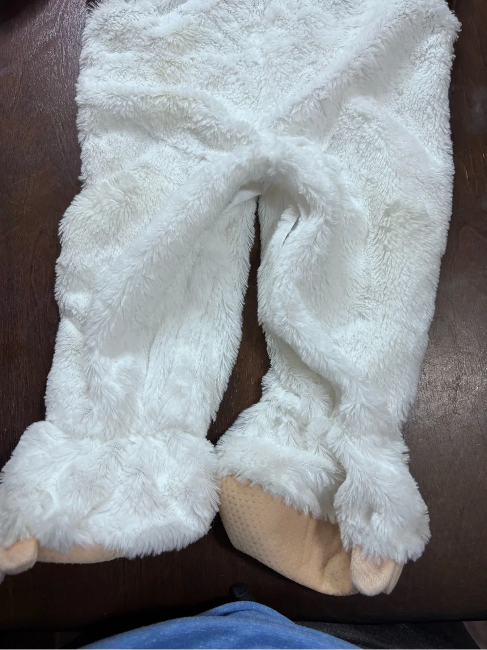 Baby Gizmo 18-24M Brown and White Plush One-Piece with head piece
